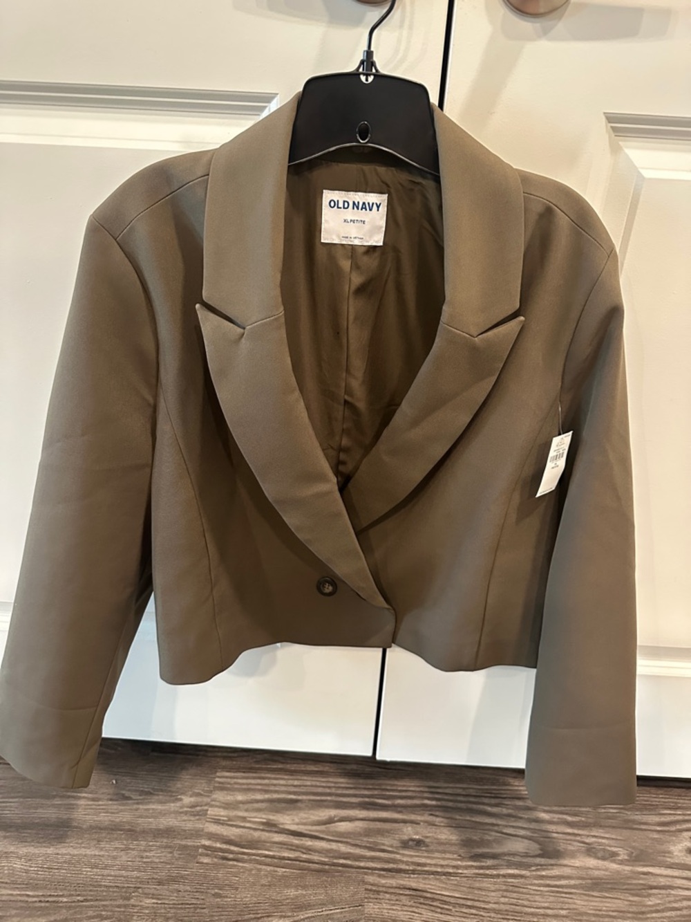 Old Navy Olive Cropped Blazer Jacket